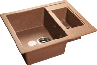 Кухонная мойка GranFest Quadro 610K, Q-610K терракот